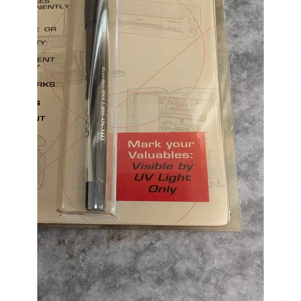 Ink Security Invisible Marking Kit Pen Sealed